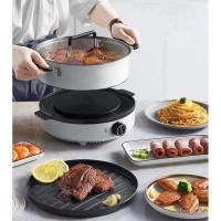 ราคา หม้อกระทะไฟฟ้าอเนกประสงค์ กระทะไฟฟ้า หม้อชาบู เตากระทะไฟฟ้าพร้อมหม้อ (14891525351)