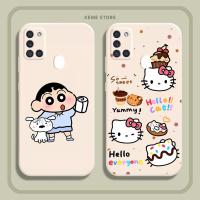 ราคา เคส Samsung A21s พิมพ์ลาย shin hello kitty โดราเอมอน (41713493286)