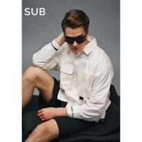 ราคา SUB Men เสื้อเชิ้ตแขนยาวโอเวอร์ไซส์ - สีขาว - 410333 / เสื้อเชิ้ตแขนยาวผู้ชาย - สีขาว (44324481694)