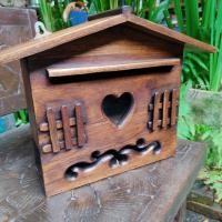 ราคา ตู้จดหมาย ตู้รับจดหมาย ตู้ไปรษณีย์ ไม้สัก กล่องจดหมาย กล่องไปรษณีย์ Mail Box Letterbox Postbox (9312945764)