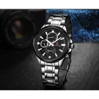 ราคา Naviforce นาฬิกาข้อมือผู้ชาย NF9089 มีสาย 2 แบบ สแตนเลสสตีลสีเงินพร้อมสายหนังดำ กันน้ำ ระบบอนาล็อก ของแท้ 100% (26251806450)