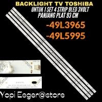 ราคา TOSHIBA 49 INCH LED TV BACKLIGHT 49L5- 49L3965 TOSHIBA 49 INCH LED TV BACKLIGHT (40121180596)