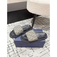 ราคา 2025 ฤดูร้อนสไตล์ใหม่ DIOR Letter Jacquard ผู้ชายรองเท้าแตะแบนสบายๆ (40673832026)