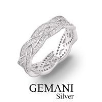 ราคา แหวนเพชรสวิต ลายถักเพชรล้อมวง Eternity มินิมอล Band ฝังเพชรแบบ Pava ซิลเวอร์925แท้พร้อมใบรับประกัน (Z0013) (24707445453)