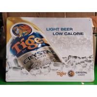 ราคา ป้ายสังกะสี เบียร์ Tiger Crystal Light ตีลายนูน ของแท้ หายาก (26613814876)