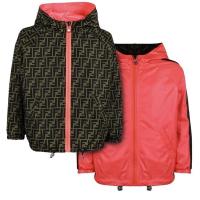 ราคา มือ1:สินค้าฝากขาย_เสื้อแจคเก็ตสำหรับเด็ก/ผู้หญิงใส่ได้ของแท้% Fendi K-Way Jacket (27821362323)