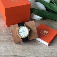 ราคา TORY BURCH Gigi 36mm Blue Leather Watch (5407435143)