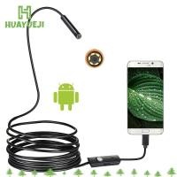 ราคา HUAYUEJI กล้องเอนโดสโคป, ไฟ LED 6 ดวง 5.5 มม. การตรวจสอบ Borescope, สายกึ่งแข็ง 3.5M กล้องงู โทรศัพท์ Android (41963296642)