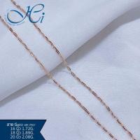 ราคา สร้อยคอ สร้อยคอพิ้งโกลด์ สร้อยคอโรสโกลด์ 18k อิตาลี่แท้ สร้อยคอทอง ลายGucci มีใบรับประกันจากทางร้าน (28664111617)