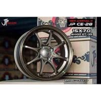 ราคา ล้อแม็ก ขอบ15” JP RACING#CE28 15X7.0 +35 4x100 CB73.1 สีน้ำตาล ราคา1ชุด✅ แถมจุ๊บลมยางแท้ มีรับประกันนาน 365 วัน✅❤️ (27988753976)