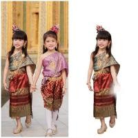 ราคา ชุดไทย ผ้าถุงการะเกด สไบผ้าไหมอินเดีย (3128781213)