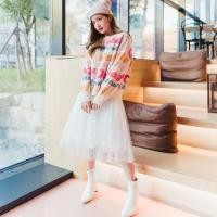 ราคา Coatover กระโปรงระบายสีขาว (7707900011)