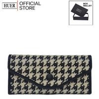 ราคา HUER ~ Moffie Pattern 3 Fold Long Wallet พร้อมกล่อง 9446-233BlackHS (28552004020)
