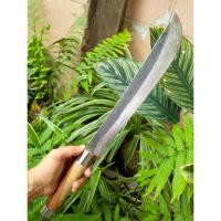 ราคา มีดมาเชเต้ (Machete) มีดสปาต้า มีดควาญ มีดเหน็บ อีเหน็บ มีดเดินป่า มีดแคมป์ 12.5” SUP9 ผิวไฟ ด้ามประดู่ คอ-ท้ายด้ามเลส (19177360242)