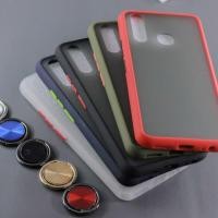 ราคา Bumper Candy Hybrid Matte Case Realme 3 Casing Frosted Hard Case Matte Black Transparent (29287935998)