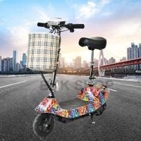 ราคา (ใหม่) สกู๊ตเตอร์ไฟฟ้า Electric Scooter 24V ไฟหน้า LED จักรยานไฟฟ้า สกูดเตอร์ไฟฟ้า E-Scooter มอเตอร์ 350W (20234999270)