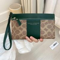 ราคา กระเป๋าสตางค์ใบยาวสไตล์เรียบง่าย 2 ซิปทรงบาง Tailian (41301963543)