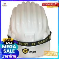 ราคา หมวกนิรภัยพลาสติก PP มาตรฐานมอก. GAGE สีขาวPP SAFETY HELMET TIS GAGE WHITE (20748459545)