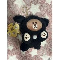 ราคา line friendsแท้ puppy brown plush keychain มือสอง (25973136780)