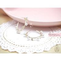 ราคา ต่างหูห่วงกิ่งใบมะกอก (1759724471)