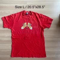 ราคา เสื้อยืด มือสอง Converse Japan คอนเวิร์ส รุ่นเก่า ตะเข็บเดี่ยว มีตะเข็บข้าง ญี่ปุ่น สีแดง ตรุษจีน ของแท้ เปิดกระสอบ (22917491078)