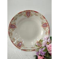 ราคา จาน จานเซรามิค LVORY HOYA BY AKECHI ลายดอกไม้ ใบสีแดง (18981598259)