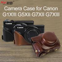 ราคา เคสหนัง PU ป้องกันกล้อง แบบเต็มตัว สําหรับกล้อง Canon G5X2 G5XII G1XIII G1X3 G7XII G7X2 Canon G5X III (21993009324)