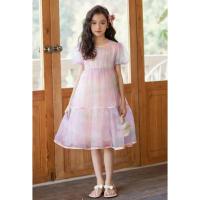 ราคา ชุดเดรสออกงานสียูนิคอร์น ชุดราตรีเด็ก ชุดไปงานเด็กโตสีชมพู (29265847988)