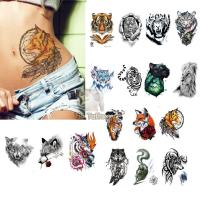 ราคา แทททู แทททูกันน้ำ Tattoo รอยสัก สติกเกอร์ลายสัก แทททูเสือ หมาป่า (6942659117)