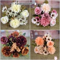 ราคา ฟานิลาโปเวลล์ ดอกกุหลาบประดิษฐ์ สำหรับทำช่อดอกไม้ DIY สีสันหลากหลายจากผ้าไหมจำลอง เพื่อตกแต่งในเทศกาลอันโปรดปราน (56200309121)