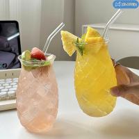 ราคา ถ้วยแก้วรูปสับปะรด| ถ้วยสมูทตี้ถ้วยแก้วสับปะรดความจุถ้วยบาง480มล (44055025822)