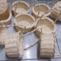 ราคา ตะกร้า กระเช้า ไว้ใส่ ดอกไม้ อาหาร ขนม โปรยดอกไม้งานแต่ง ขนาด 4 นิ้ว (22827704650)