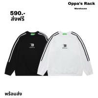 ราคา เสื้อแขนยาวผ้าโพลีเอสเตอร์ (สีดำ/สีขาว) (19486940206)