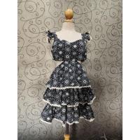 ราคา เดรสลูกไม้ระบาย3ชั้น (22012286941)