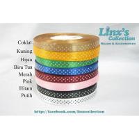 ราคา ริบบิ้นผ้าซาตินลายจุด ขนาด 1 ซม. (5 หลา) (PSM) (26431398368)