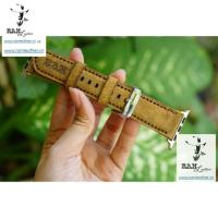 ราคา MEDIUM BROWN SUEDE WATCH STRAP - REAL COW LEATHER - RAM CLASSIC 1960 - RAM LEATHER + + (40263537025)