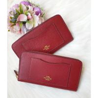 ราคา พร้อมส่ง ‼ ใหม่ Coach กระเป๋าเงินซิปรอบ สีแดงเชอรี่ สวยๆ ค่ะ♥ (1853794788)
