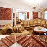 ราคา วอลเปเปอร์ติดผนังลายหลุยส์ สีน้ำตาลแดง (ไม่มีกาวในตัว) (6487106899)