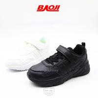 ราคา BAOJI ของแท้ 100% รองเท้าพละนักเรียน เด็ก พื้นโฟมนุ่ม รุ่น BJK115 (ดำ/ ขาว) ไซส์ 32-36 (23766932134)