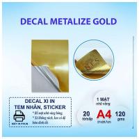 ราคา DECAL INKJET GOLD XI (GOLD) - A4 RABBIT - 20 แผ่น (43568529296)