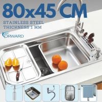 ราคา ซิงค์ ซิงค์ล้างจาน อ่างล้างจาน ซิงค์ล้างสแตนเลส อ่างล้างจานสแตนเลส ซิงค์สแตนเลส Kitchen sink ,stainless steel,sink FS676 (4451422980)