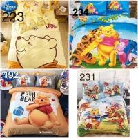 ราคา ผ้าปูที่นอนผ้านวมลายหมีพูห์ ลายการ์ตูน ขนาด3.5/5/6ฟุต (7560193488)