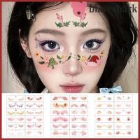 ราคา BLAZESPARK Christmas Face Tattoos 12 ชิ้น สติกเกอร์ชั่วคราวกันน้ํา สีสันสดใส ใช้ได้ในเทศกาลปีใหม่และคริสต์มาส (52500628835)