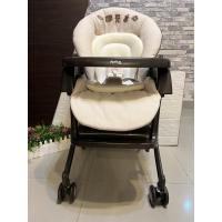 ราคา เก้าอี้ไฮแชร์ (เก้าอี้ทานข้าว & เปลไกวกล่อมนอน) ยี่ห้อ APRICA สีน้ำตาล ปักลายหมี พร้อมซัพพอร์ต (5621969340)