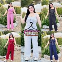 ราคา จั๊มยาวสาวอวบ ฮ637 จั๊มจุดโบว์ญี่ปุ่นขายาว ⭐จั้มยาวซิปหลัง ลายจุดแซ่บนัวๆแต่งโบว์หน้า (19171251688)