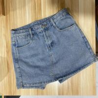 ราคา พร้อมส่ง กางเกงยีนส์กระโปรง กระโปรงยีนส์✨ (27105935955)