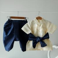 ราคา L10 - ชุดราชปะแตน ชุดไทยเด็กชาย ชุดไทยเด็กไปงาน ชุดไทยเด็กใส่ทำบุญ ชุดพระราชทานเด็ก (24870742415)