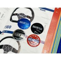 ราคา สติ๊กเกอร์ เพลท ฝาแตร Sparco Italy แท้ ใช้ติดแป้นแตรแทนของเดิม (18208641416)