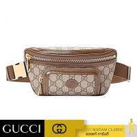 ราคา ของแท้ % กระเป๋าคาดอก คาดเอว GUCCI BELT BAG WITH INTERLOCKING G (BEIGE/EBONY/BROWN [68293392THG8563 (28165700318)