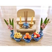 ราคา ชุดธูปเทียนดินปั้นขนาดจิ๋ว ขนาดความสูง 4 ซม. (40255603886)